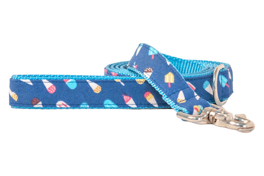 Summer Scoops on Ice Blue Matching Leash - Crew LaLa