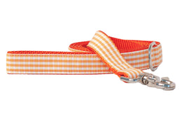 Sunny Gingham Dog Leash