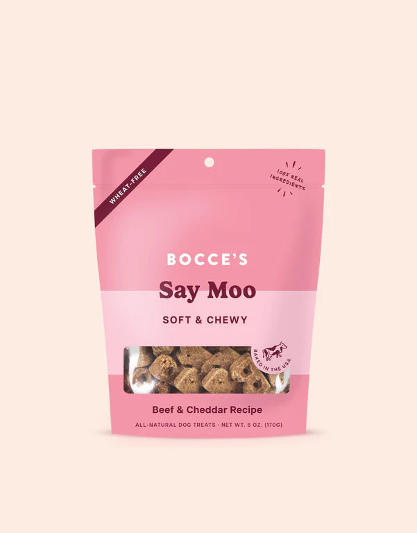 Bocce's "Say Moo" Soft & Chewy Dog Treats - Crew LaLa