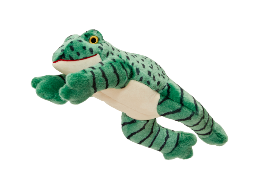 Fluff & Tuff™ "Oliver Green Frog" Dog Toy