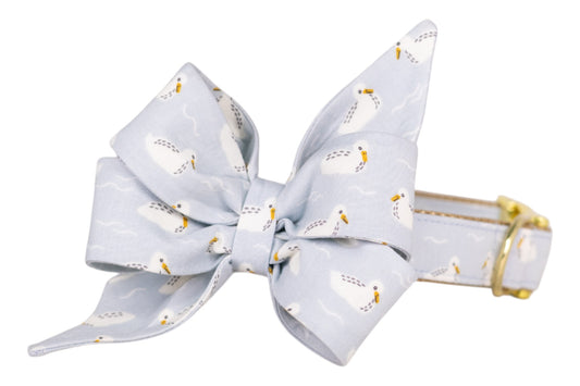 Shore Is Cute Belle Bow Dog Collar