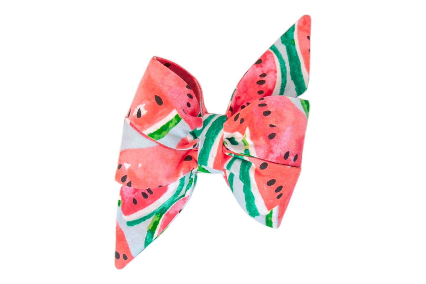 Watercolor Watermelon Belle Bow - Crew LaLa