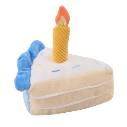 Birthday Cake Plush Dog Squeaky Toy