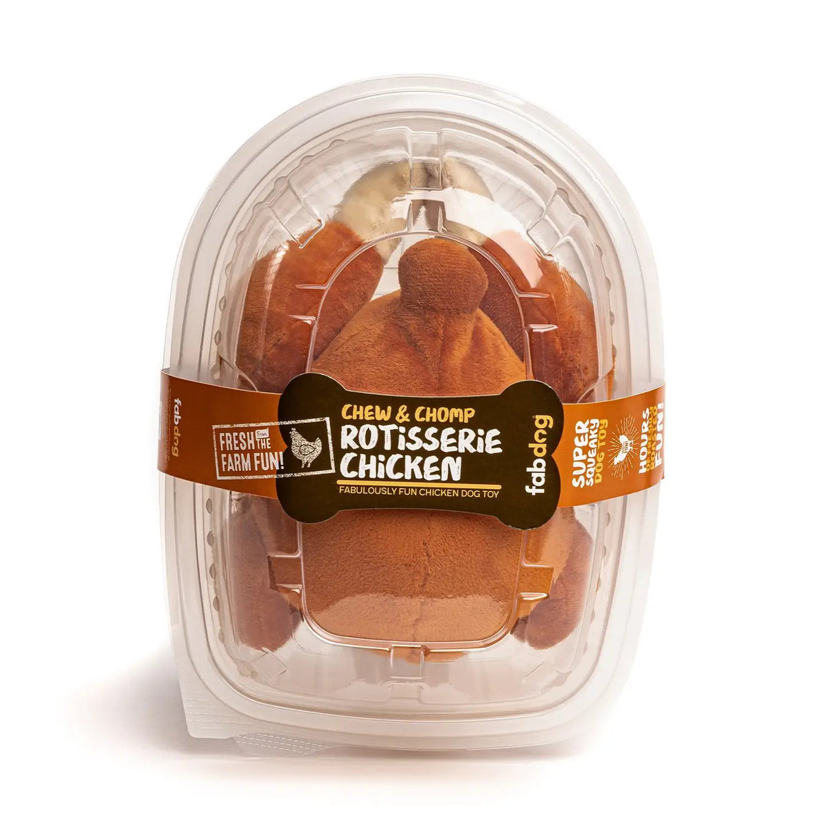 Rotisserie Chicken Squeaky Dog Toy - Crew LaLa