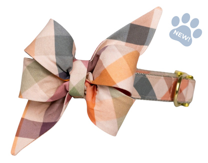Orchard Plaid Belle Bow Collar