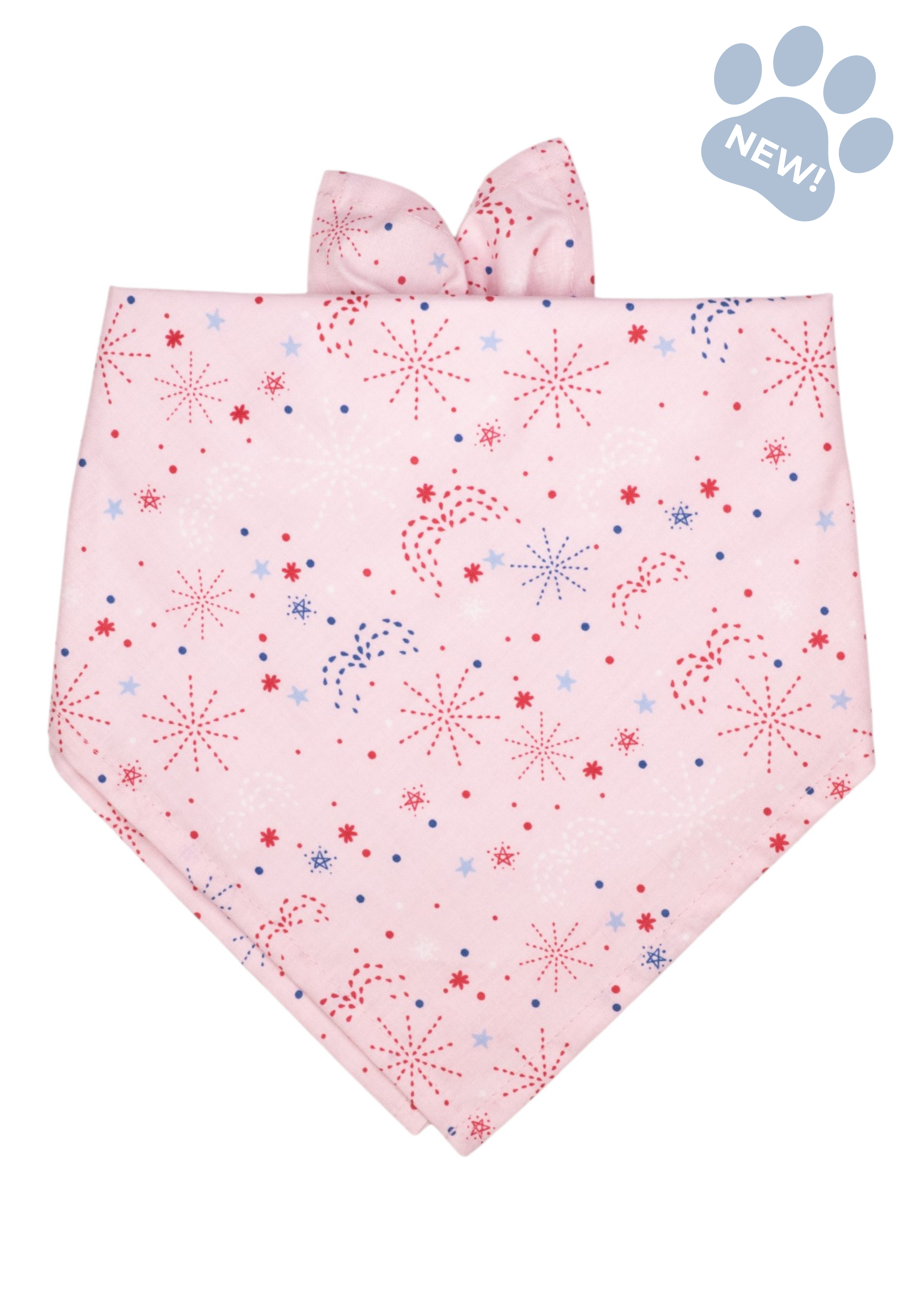 Pink Fireworks Dog Bandana - Crew LaLa