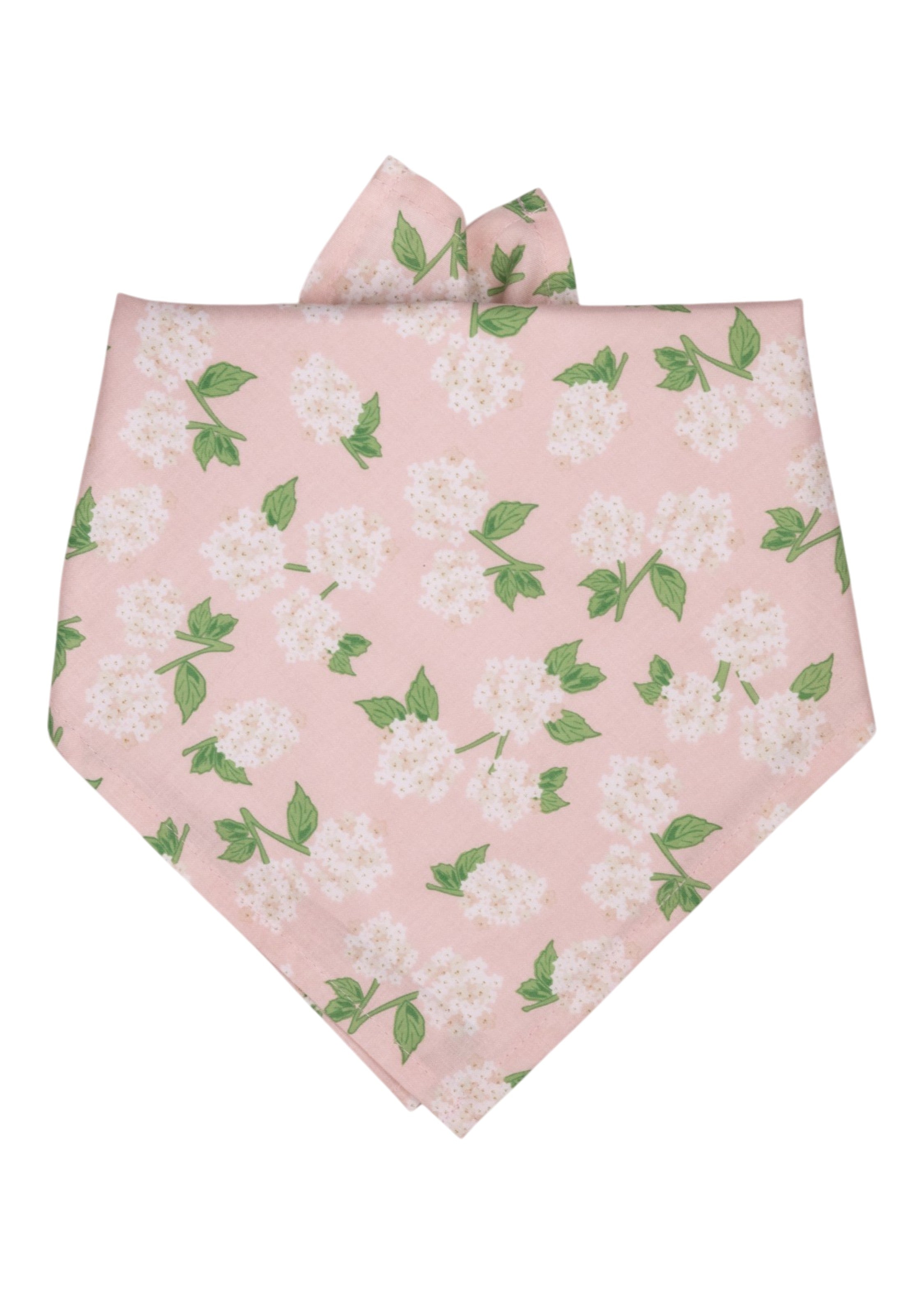 Pink Hydrangeas Dog Bandana