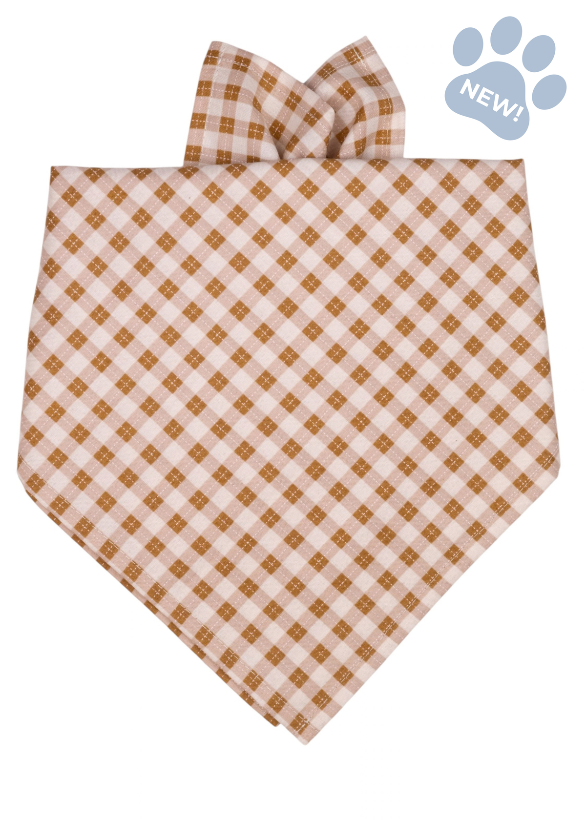 Prosecco Plaid Dog Bandana