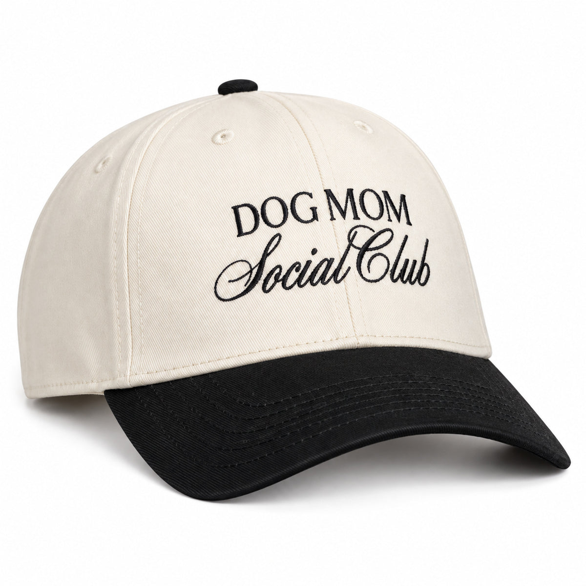 Black Dog Mom Social Club Hat – front view