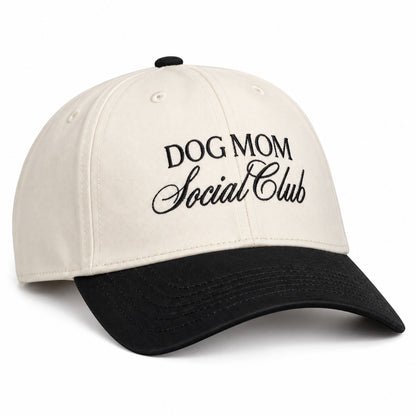 Black Dog Mom Social Club Hat – front view