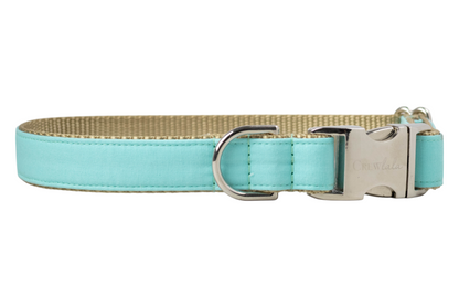 Bahama Blue Bow Tie Dog Collar - Crew LaLa