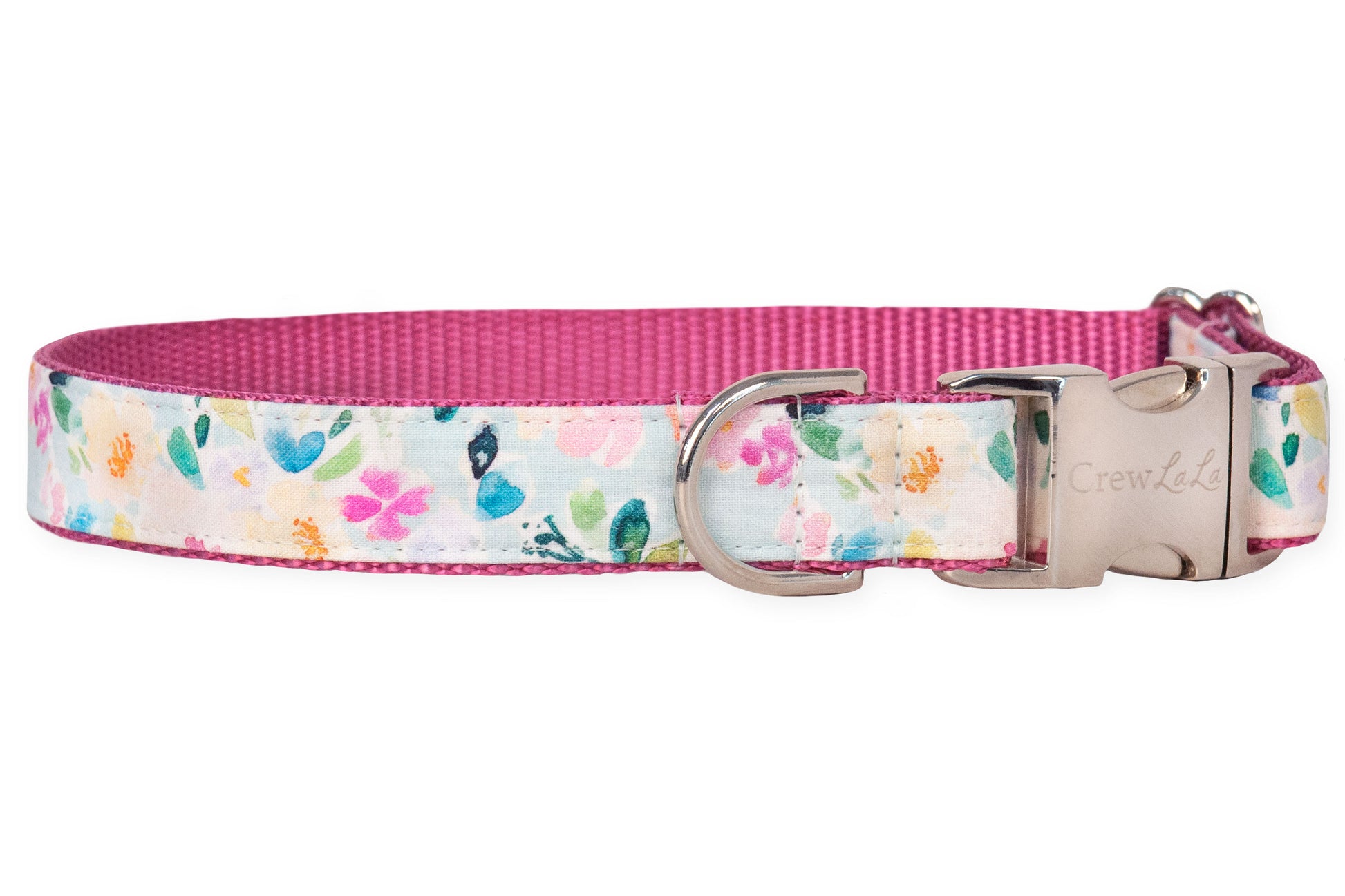 Cloudy Blooms Belle Bow Dog Collar - Crew LaLa