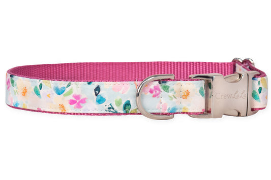 Cloudy Blooms Dog Collar - Crew LaLa