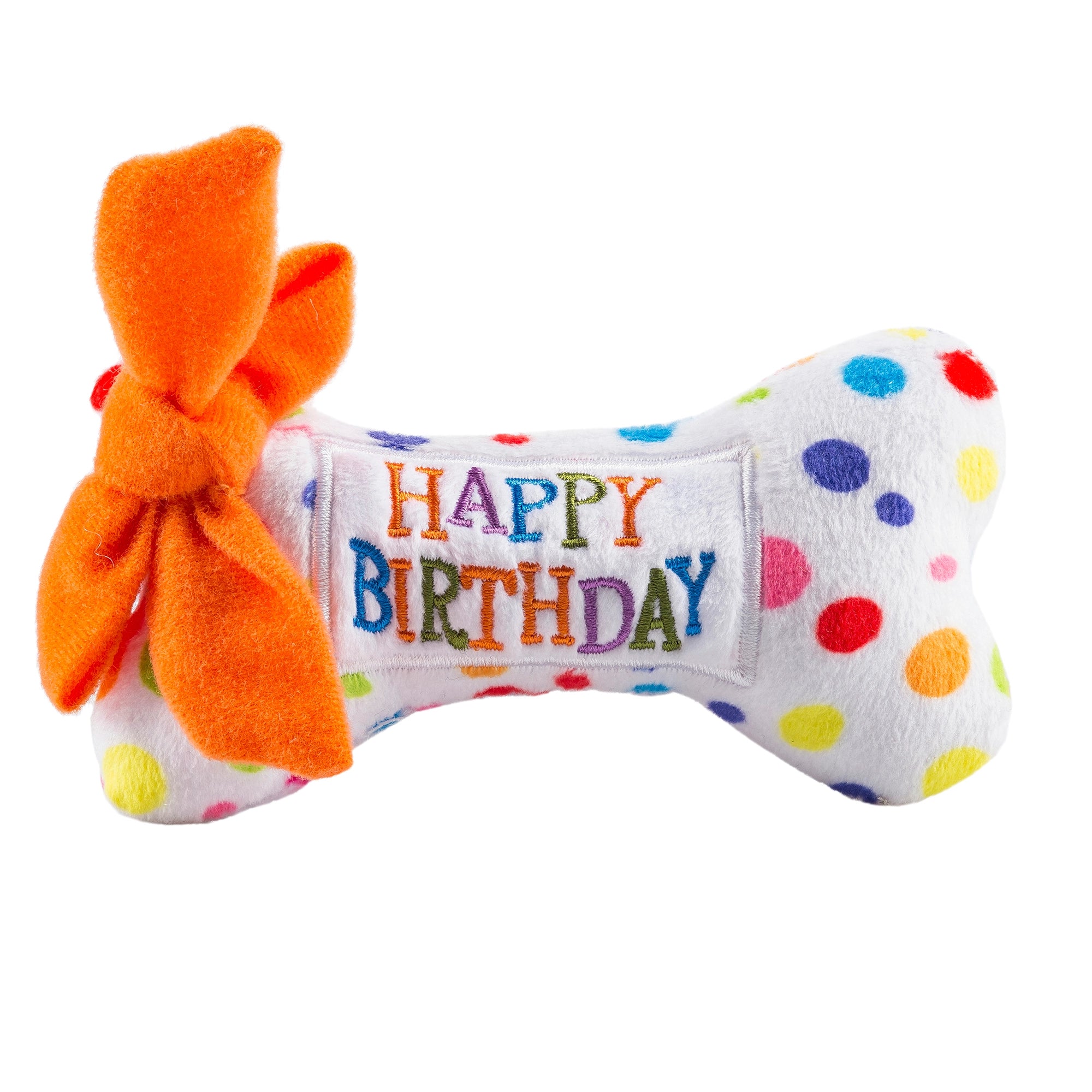 Mini Happy Birthday Bone Dog Toy - Crew LaLa