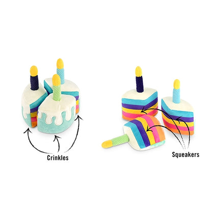 Party Time Bone-Appetit Cake Dog Toy - Crew LaLa