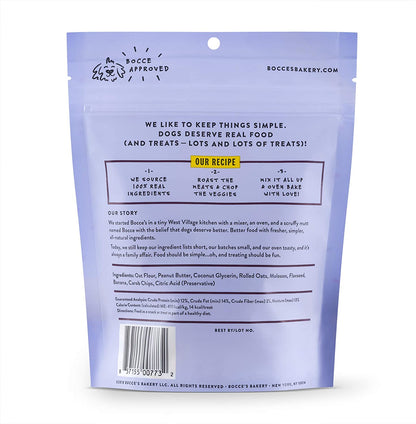 Bocce's "PB-Banana Chip" Soft & Chewy Dog Treats - Crew LaLa