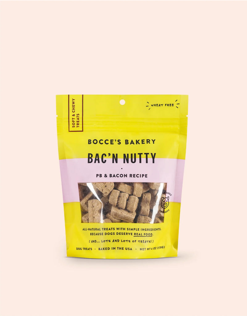 Bocce's "Bac'n Nutty" Soft & Chewy Dog Treats