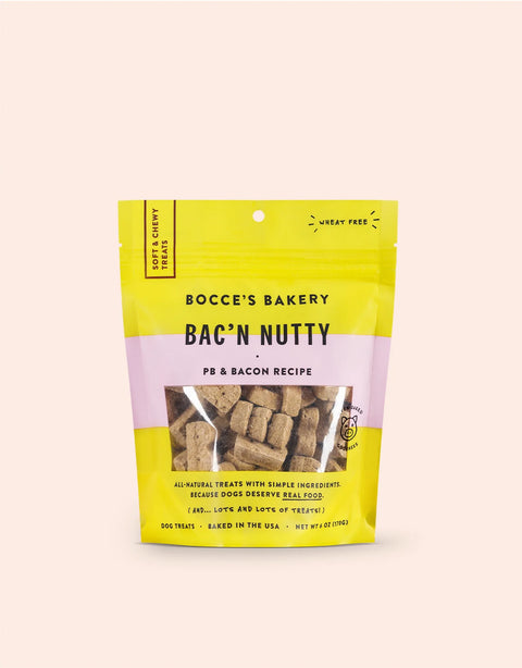 Bocce's "Bac'n Nutty" Soft & Chewy Dog Treats