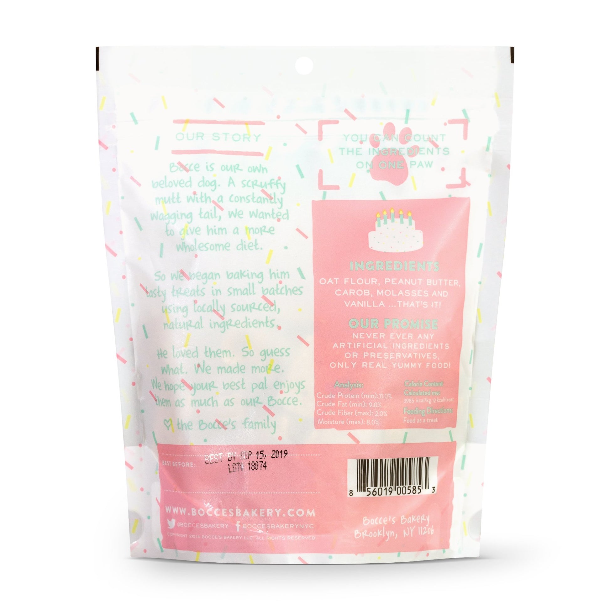 Bocce's Bakery Birthday Cake Dog Treats - Crew LaLa