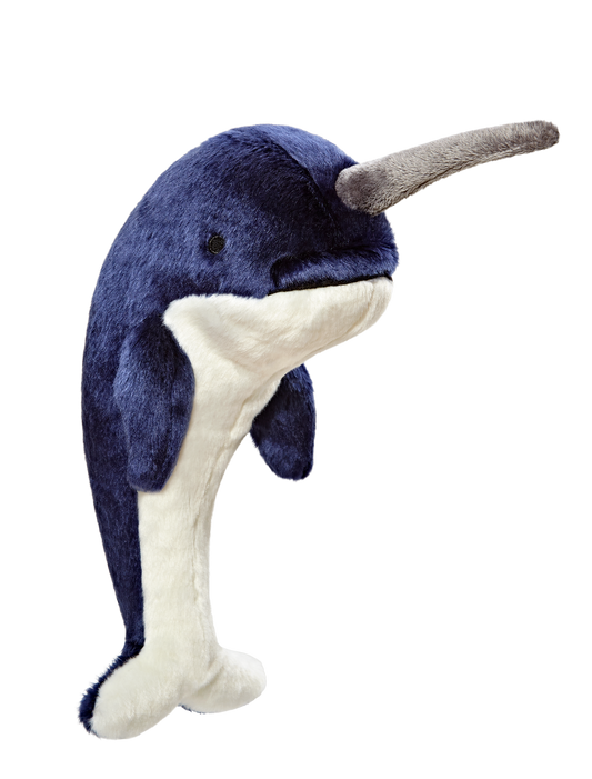 Fluff & Tuff™ "Bleu Narwhal" Dog Toy - Crew LaLa