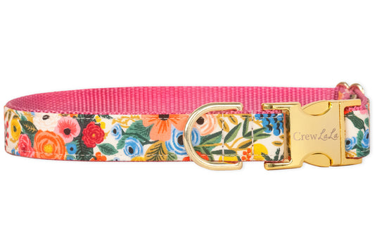 Blissful Blooms Dog Collar- Two Styles - Crew LaLa