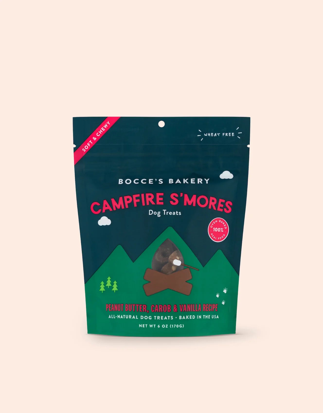 Bocce's "Campfire S'mores" Soft & Chewy Dog Treats - Crew LaLa
