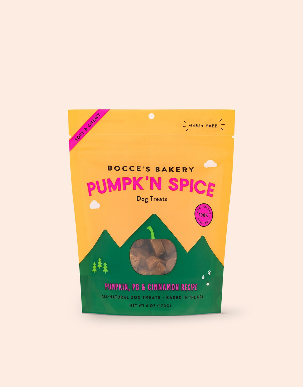 Bocce's "Pumpk'n Spice" Soft & Chewy Dog Treats