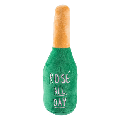 Woof Clicquot Rose' Champagne Bottle Dog Toy XL - Crew LaLa