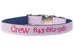 Americana Red & Blue Seersucker Dog Collar - Crew LaLa