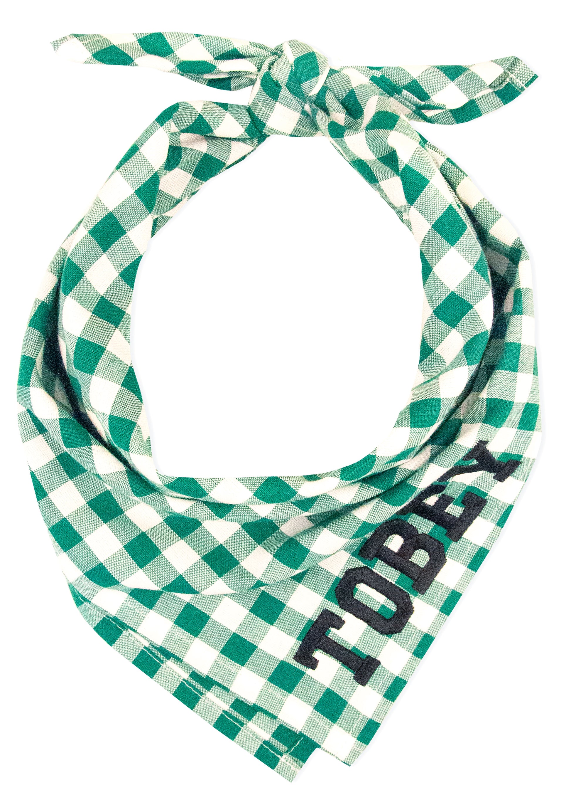 Emerald Check Dog Bandana - Crew LaLa