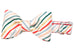 Festive Stripe Bow Tie Dog Collar - Two Styles