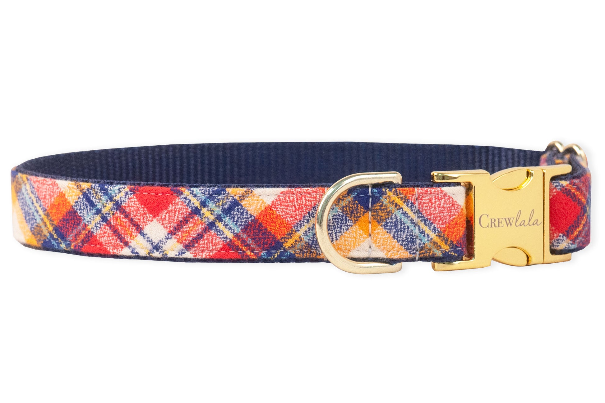 Fireside Flannel Bow Tie Dog Collar - Crew LaLa