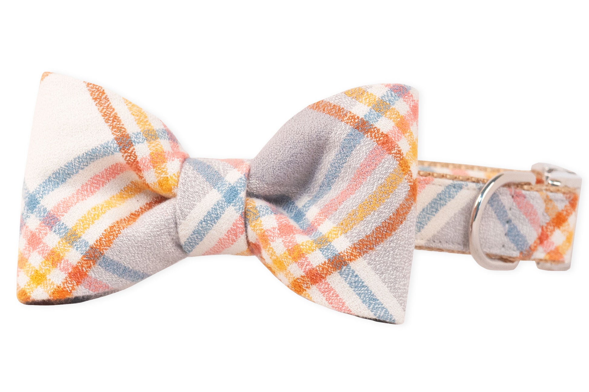 Front Porch Flannel Bow Tie Dog Collar - Crew LaLa