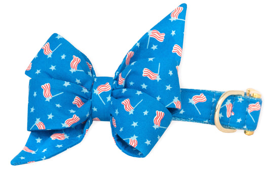 Fun With Flags Belle Bow Collar - Crew LaLa