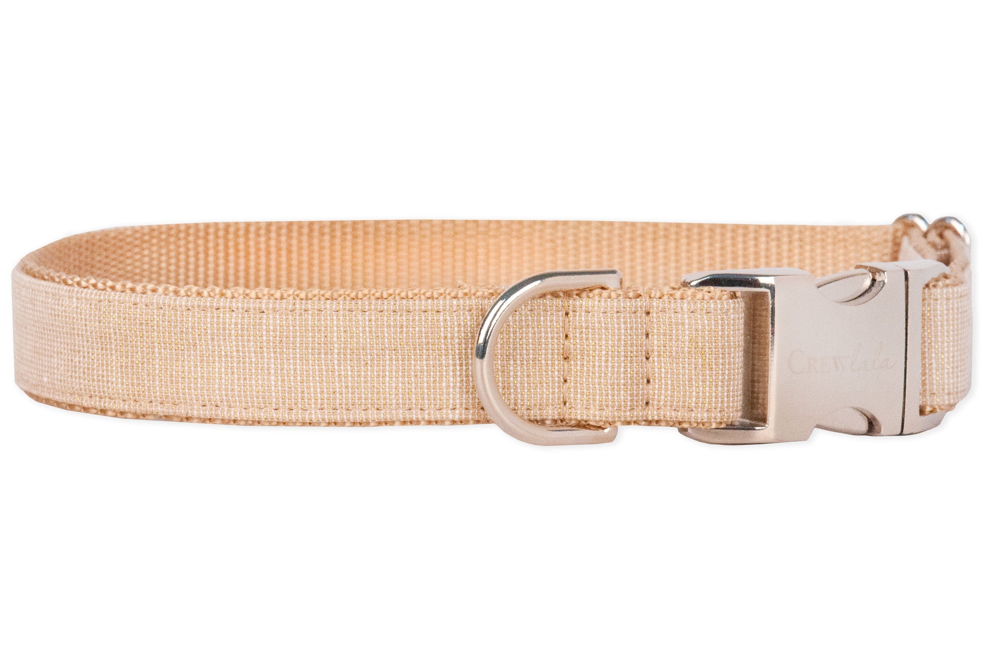 Gold Glitter Bow Tie Dog Collar - Crew LaLa