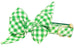 Green Picnic Plaid Belle Bow Dog Collar