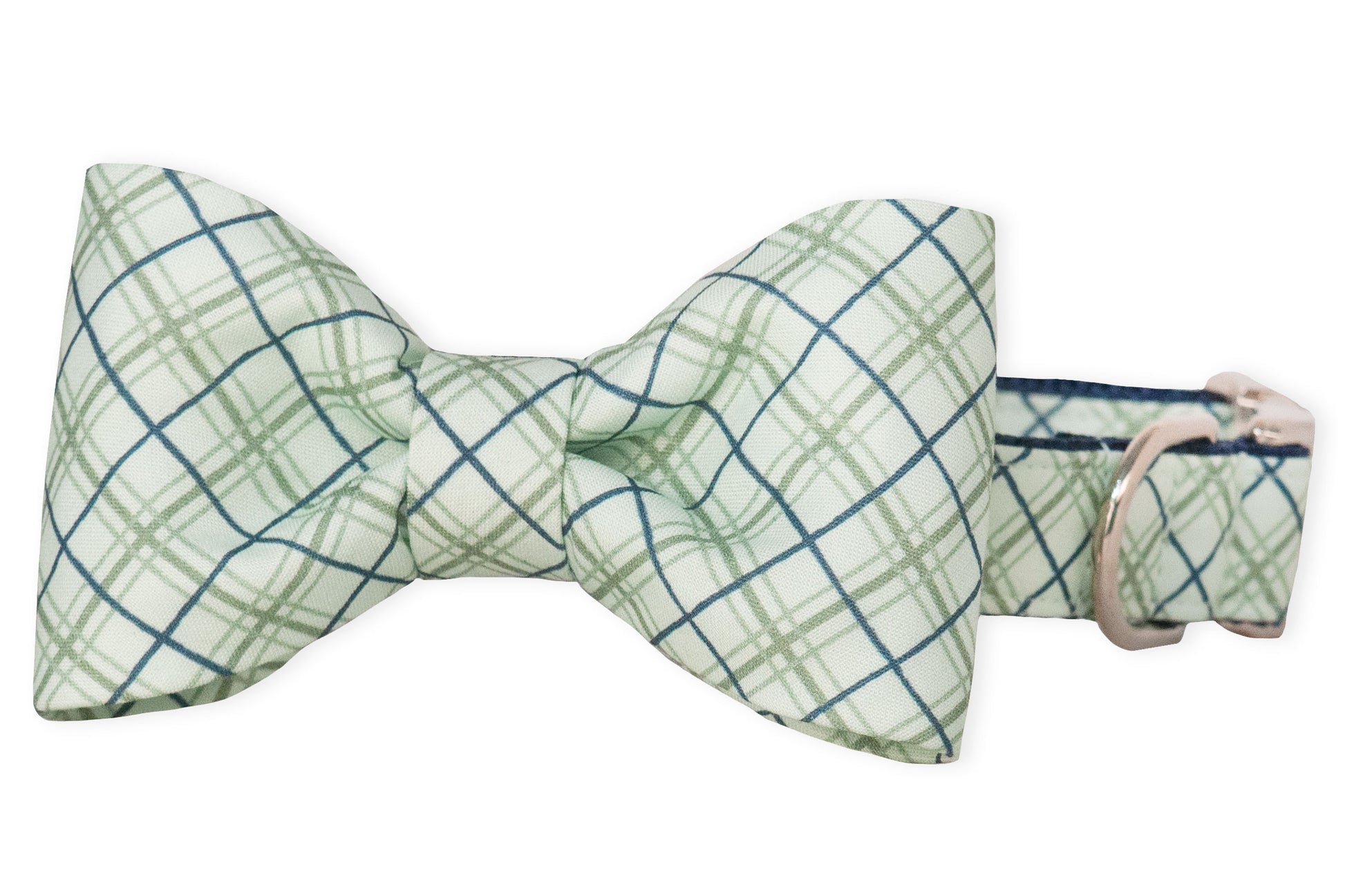 Harvey Plaid Bow Tie Dog Collar - Crew LaLa