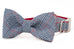 Houndstooth Plaid Bow Tie Dog Collar - Crew LaLa