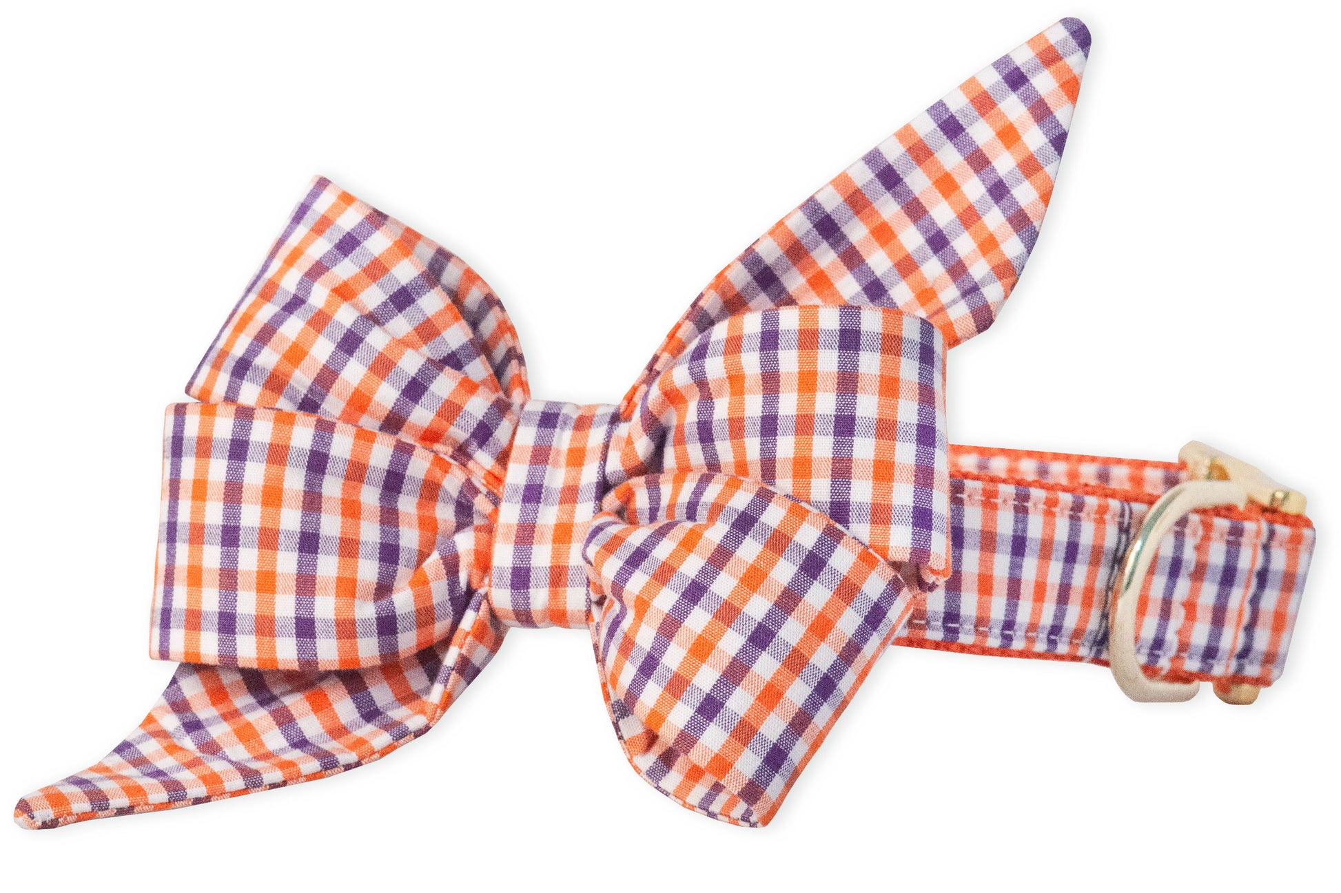 Howard Gingham Belle Bow Dog Collar - Crew LaLa
