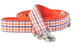 Howard Gingham Belle Bow Dog Collar