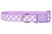 Lavender Picnic Plaid Belle Bow Dog Collar
