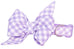 Lavender Picnic Plaid Belle Bow Dog Collar