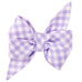 Lavender Picnic Plaid Belle Bow Dog Collar