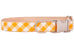Mustard Check Belle Bow Dog Collar