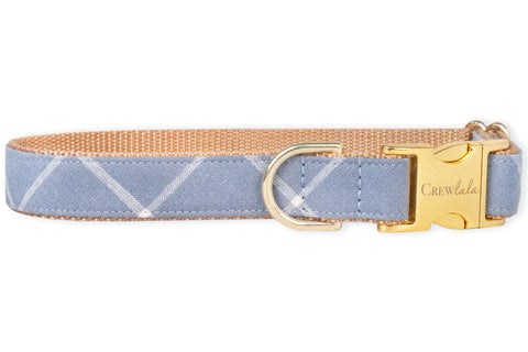 Nantucket Plaid Dog Collar