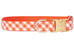 Orange Picnic Plaid Dog Collar