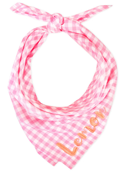Pink Picnic Plaid Dog Bandana - Crew LaLa
