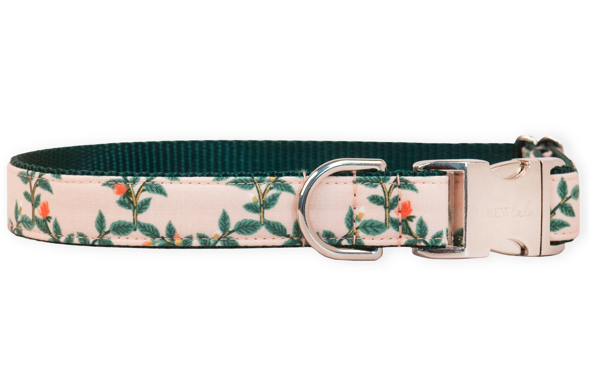 Rosy Vines Belle Bow Dog Collar - Crew LaLa