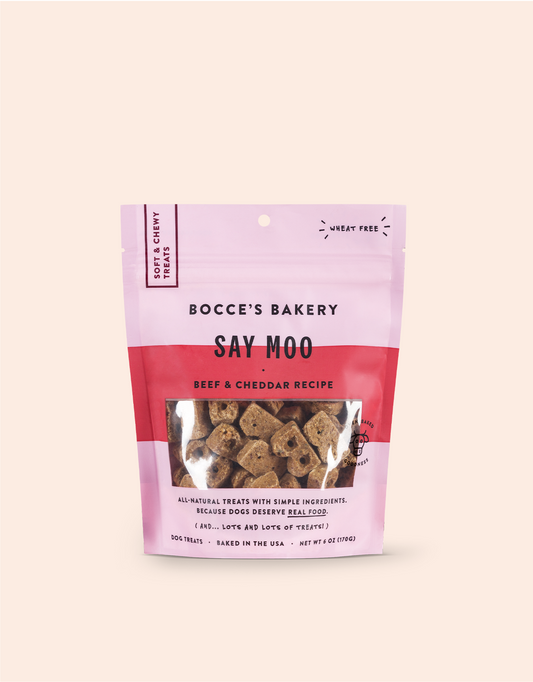 Bocce's "Say Moo" Soft & Chewy Dog Treats - Crew LaLa