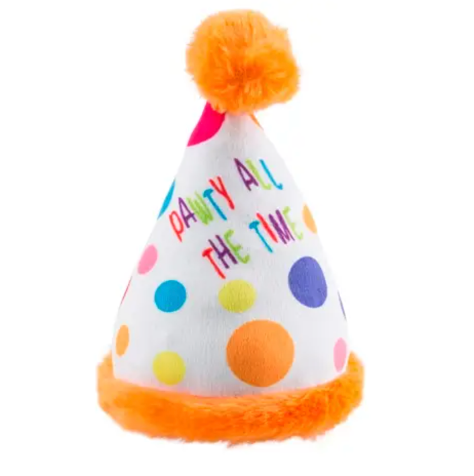 Happy Birthday Pawty Hat Toy Dog Toy - Crew LaLa